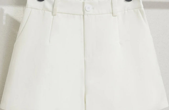 Sungtin Office Lady High Waist Shorts Women Wide Leg Short Pants