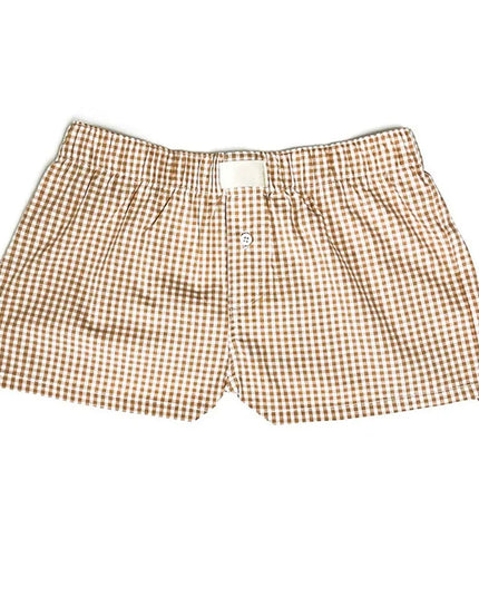 Women's Y2k Pajamas Shorts Cute Plaid Pj Short Pants Flannel Lounge Sleep