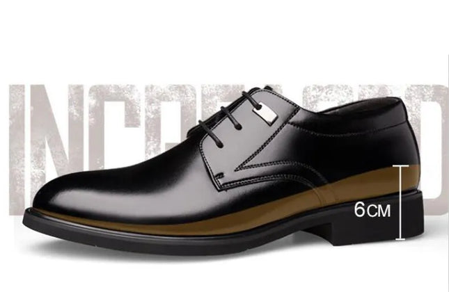 Men Height Increasing Shoes 6CM Man Elevator Shoe High Heel Men Lifted