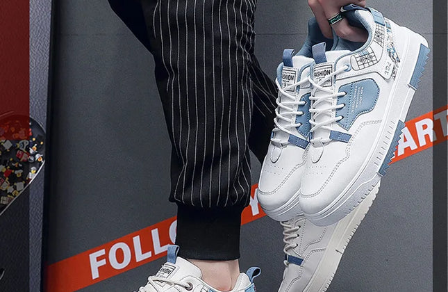 2024 Fashion Men Casual Platform Sneakes LaceUp Trainers Student Sneakes Mens