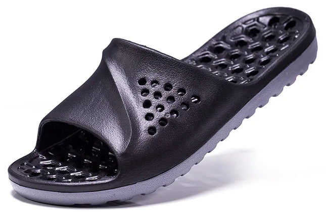 Men's EVA Massage Slides | Non-Slip Platform Slippers | Indoor & Summer