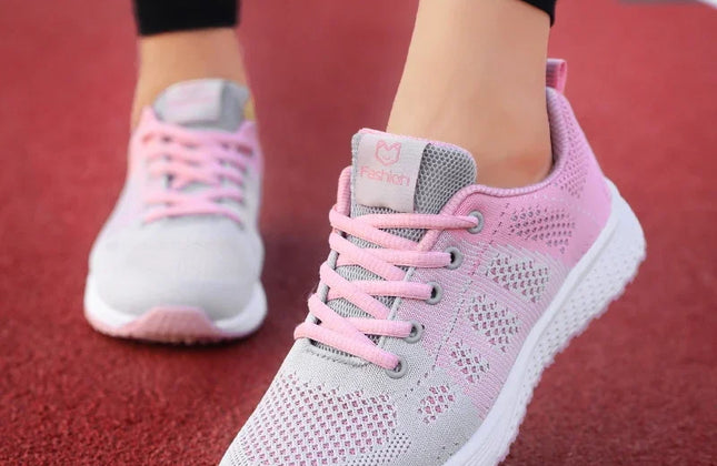 Fashion Woman Vulcanize Shoes Platform Casual Sneakers Women Shoes Flats Mesh