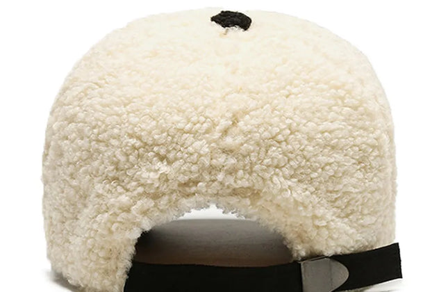 FS 2025 Luxury White Brown Lambswool Baseball Caps for Men Brand