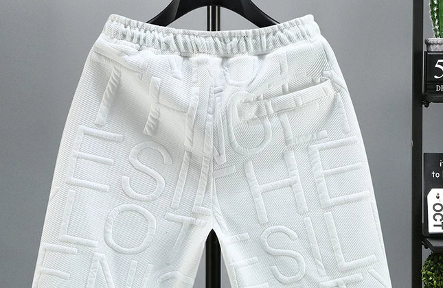 New Fashion Knitted Shorts Men Comfortable Elastic Waist Clothing Male