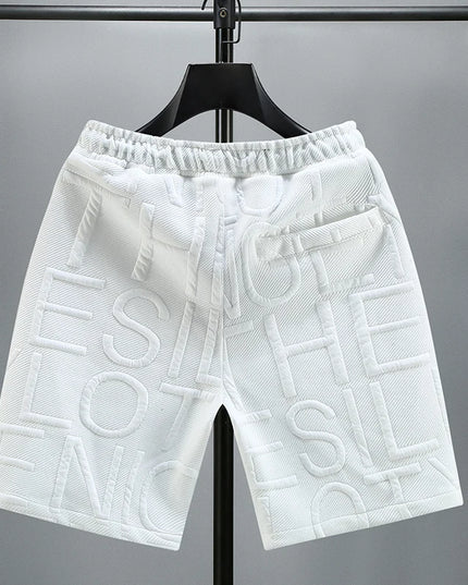 New Fashion Knitted Shorts Men Comfortable Elastic Waist Clothing Male