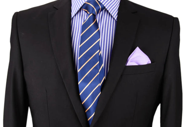Men's Shirt French Business Shirt With Double Buckle and Striped