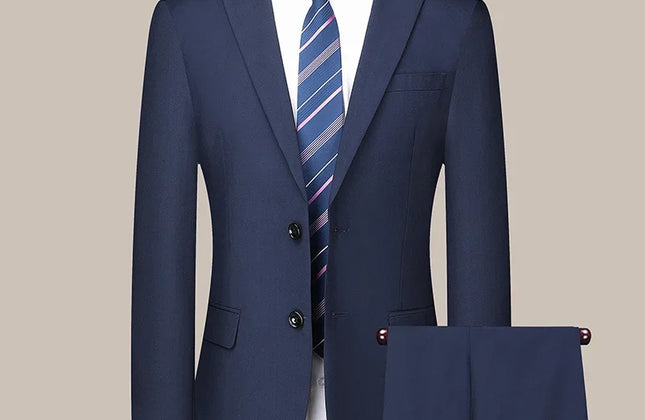 Mens Wedding Suit Set - Slim Fit Formal Attire - Constantin & Crys