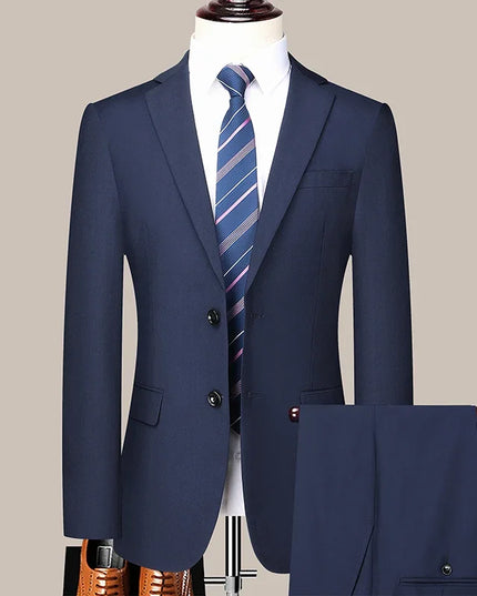 Mens Wedding Suit Set - Slim Fit Formal Attire - Constantin & Crys