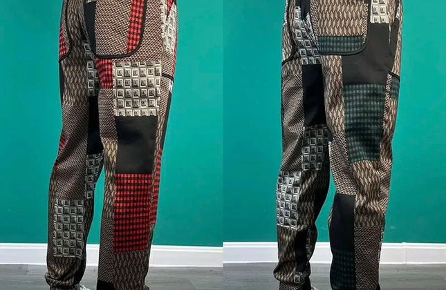 High Waist Loose Fit Men's Spring Trousers - Constantin & Crys