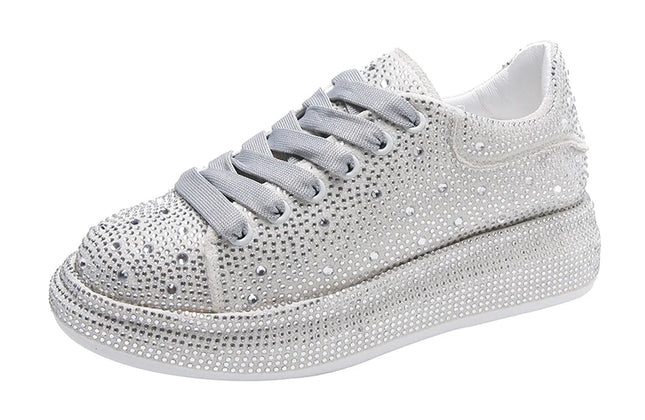 2023NEW Women Sneakers With Sparkles Shoes  Luxury Platform Sport