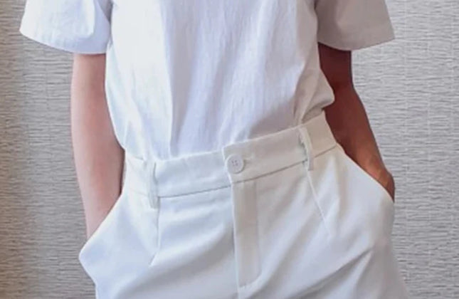 Sungtin Office Lady High Waist Shorts Women Wide Leg Short Pants