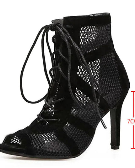 Cross-Strap Open Toe Thin Heel Sandals