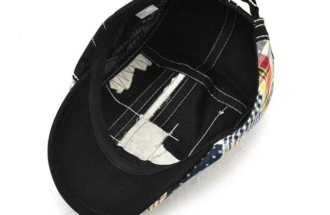 TOHUIYAN 2025 Plaid Cotton Newsboy Cap Men