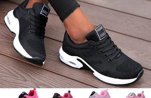 Fashion Woman Vulcanize Shoes Platform Casual Sneakers Women Shoes Flats Mesh