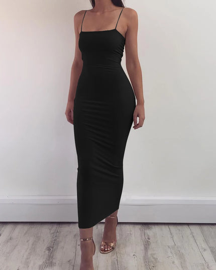 JZ461 New Summer Women's Dress Long Sling Dresses Club Sexy Suspender Dress