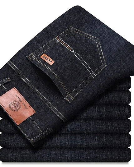 New Men Classic Jeans Jean Homme Pantalones Hombre Men Mannen Soft Black Biker