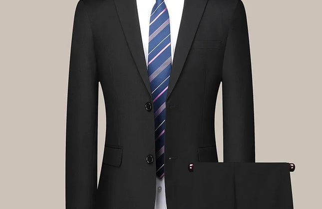 Mens Wedding Suit Set - Slim Fit Formal Attire - Constantin & Crys