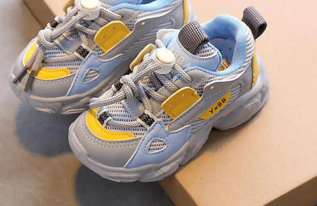 2022 New Girl's Sneakers Children's Boy's Baby Mesh Breathable Kids Shoes