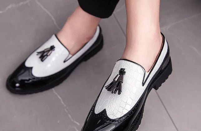 Fashion Shoe Office Shoes for Men Casual Shoes Breathable Leather Loafers