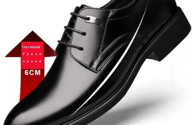 Men Height Increasing Shoes 6CM Man Elevator Shoe High Heel Men Lifted