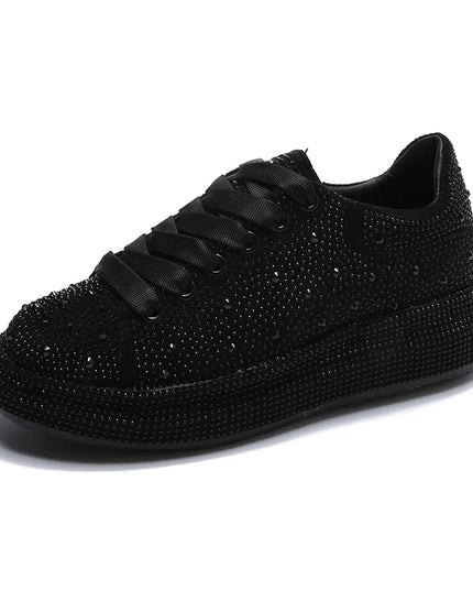 2023NEW Women Sneakers With Sparkles Shoes  Luxury Platform Sport