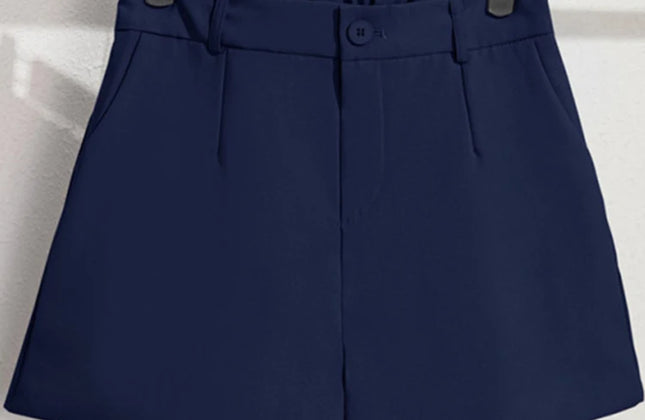 Sungtin Office Lady High Waist Shorts Women Wide Leg Short Pants