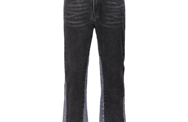 Vintage Flared Jeans for Men Y2k Streetwear Frayed Jean Pants Baggy Hip Hop