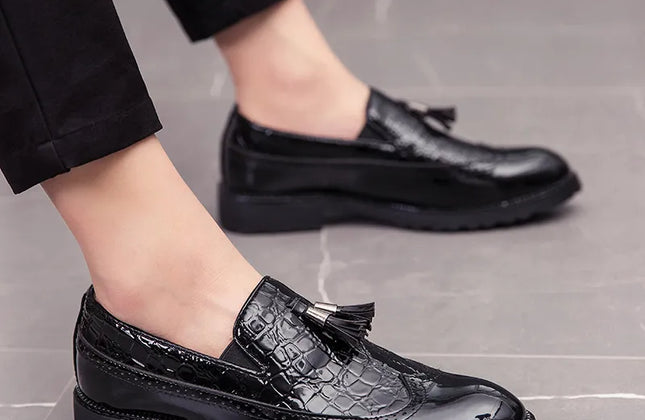 Fashion Shoe Office Shoes for Men Casual Shoes Breathable Leather Loafers