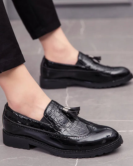 Fashion Shoe Office Shoes for Men Casual Shoes Breathable Leather Loafers