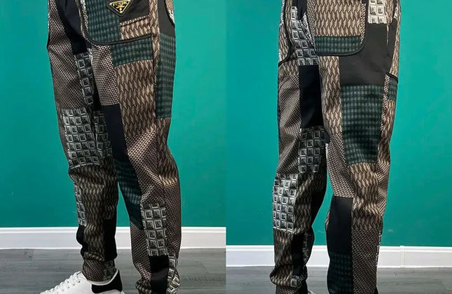 High Waist Loose Fit Men's Spring Trousers - Constantin & Crys