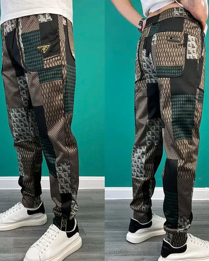 High Waist Loose Fit Men's Spring Trousers - Constantin & Crys