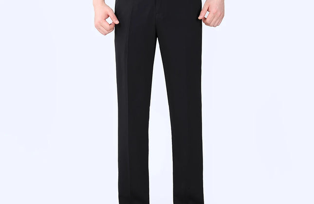 Summer Men Business Thin Silk Pants 29-56 Male Big Size Formal Classic Black