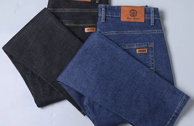 New Men Classic Jeans Jean Homme Pantalones Hombre Men Mannen Soft Black Biker