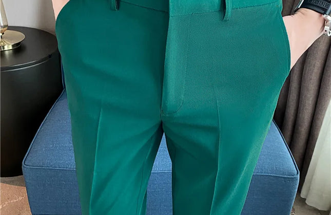 Dress Pants for Men High Quality Korean Luxury Clothing Drape Suit Pants