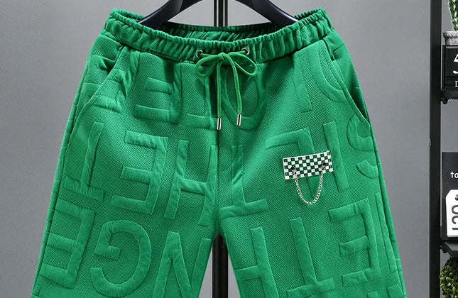 New Fashion Knitted Shorts Men Comfortable Elastic Waist Clothing Male