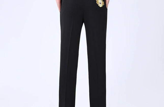 Summer Men Business Thin Silk Pants 29-56 Male Big Size Formal Classic Black
