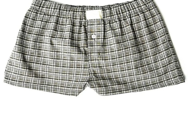 Women's Y2k Pajamas Shorts Cute Plaid Pj Short Pants Flannel Lounge Sleep
