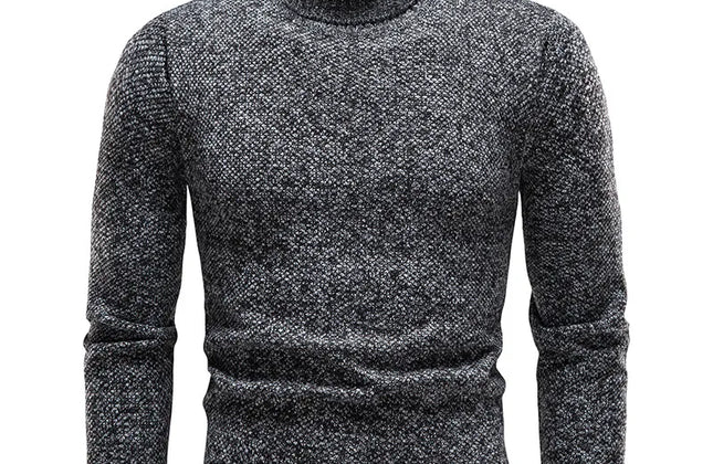 Brand Men Turtleneck Sweaters and Pullovers 2023 New Fashion Knitted Sweater