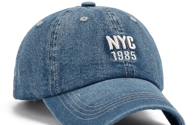 2024 Denim Baseball Cap Men Women Embroidery Letter Jeans Snapback