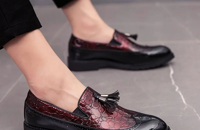 Fashion Shoe Office Shoes for Men Casual Shoes Breathable Leather Loafers