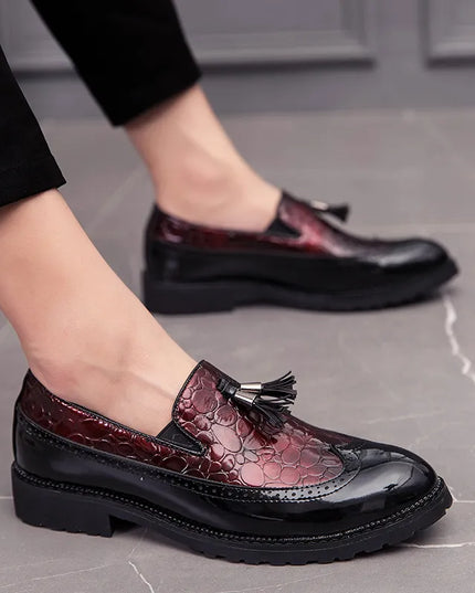 Fashion Shoe Office Shoes for Men Casual Shoes Breathable Leather Loafers