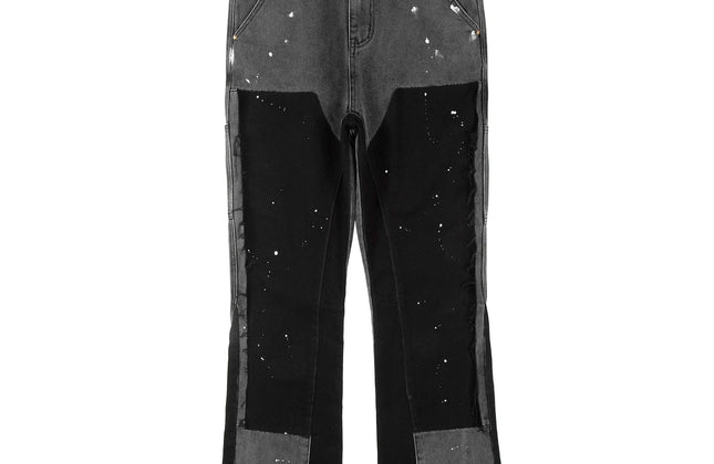Vintage Flared Jeans for Men Y2k Streetwear Frayed Jean Pants Baggy Hip Hop