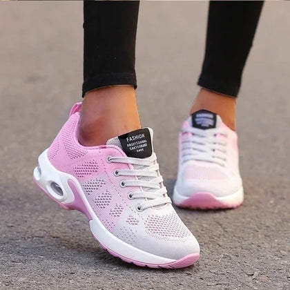 Fashion Woman Vulcanize Shoes Platform Casual Sneakers Women Shoes Flats Mesh