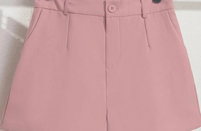 Sungtin Office Lady High Waist Shorts Women Wide Leg Short Pants