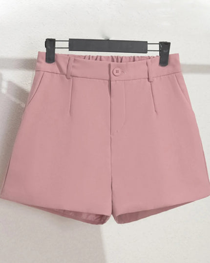 Sungtin Office Lady High Waist Shorts Women Wide Leg Short Pants