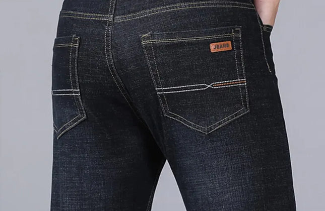 New Men Classic Jeans Jean Homme Pantalones Hombre Men Mannen Soft Black Biker