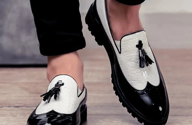 Fashion Shoe Office Shoes for Men Casual Shoes Breathable Leather Loafers