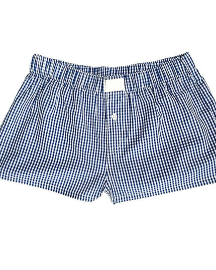 Women's Y2k Pajamas Shorts Cute Plaid Pj Short Pants Flannel Lounge Sleep