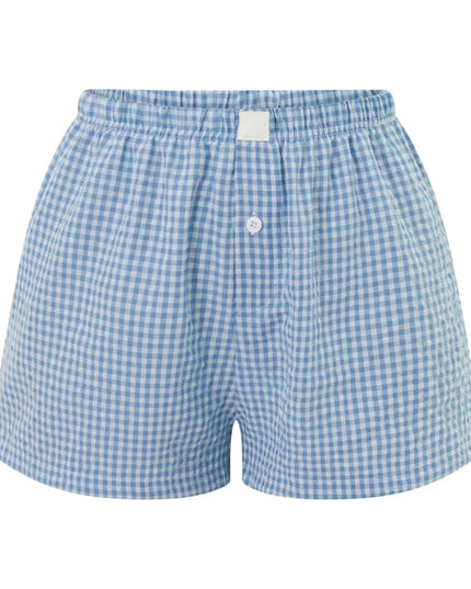 Women's Y2k Pajamas Shorts Cute Plaid Pj Short Pants Flannel Lounge Sleep