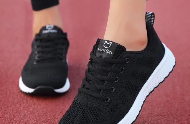 Fashion Woman Vulcanize Shoes Platform Casual Sneakers Women Shoes Flats Mesh